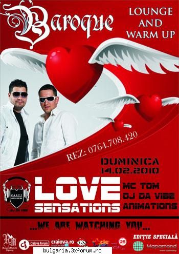 love 14 februarie 2010
in club sensations cu:


mc tom

dj da love sensations duminica, 14 februarie