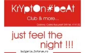 krypton beat adresa: calea bucuresti 54, (+40) 0758 833 311email: web site: web site krypton beat