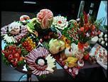sculpturi fructe legume pentru diverse ocazii sau evenimente indiferent nunta sau alta petrecere din