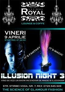 illusion 09 aprilie 2010 

royal seri night

 

vino sa vezi un show incendiar de magie si science