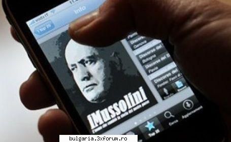 Aplicaţia iMussolini de la Apple, condamnată de supravieţuitorii Holoc - luigi216 - Stiri de Actualitate