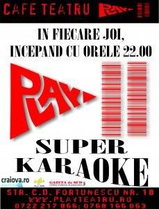super 18 februarie liber 

in fiecare joi, in cafe play! super karaoke joi, 18 februarie play